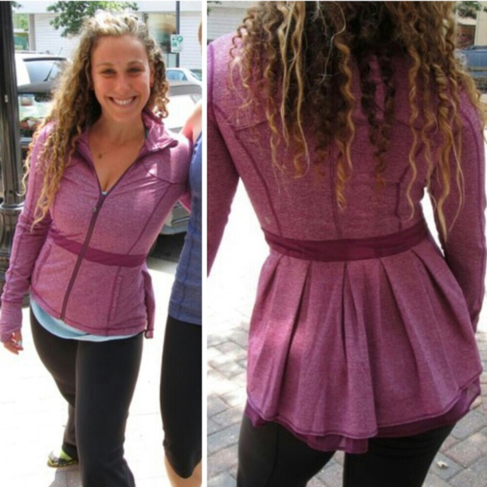 Lululemon Dewberry Peplum Riding Jacket sz 10